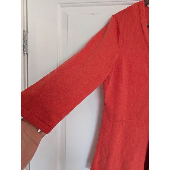 Isaac Mizrahi Women Fit and Flare Cardigan orange/red size M - Picture 4 of 11